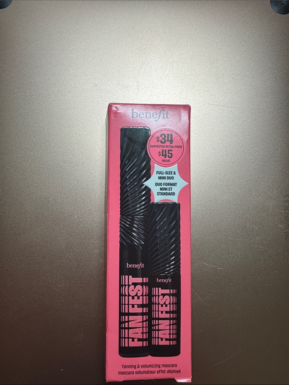 Benefit Fan Fest Duo Mascara in Hyper Black w/Mini and Full Size NEW in Box